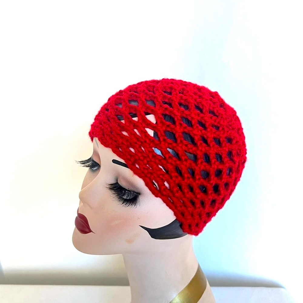 Roman Keflay Boho Red Handmade Crochet Hat